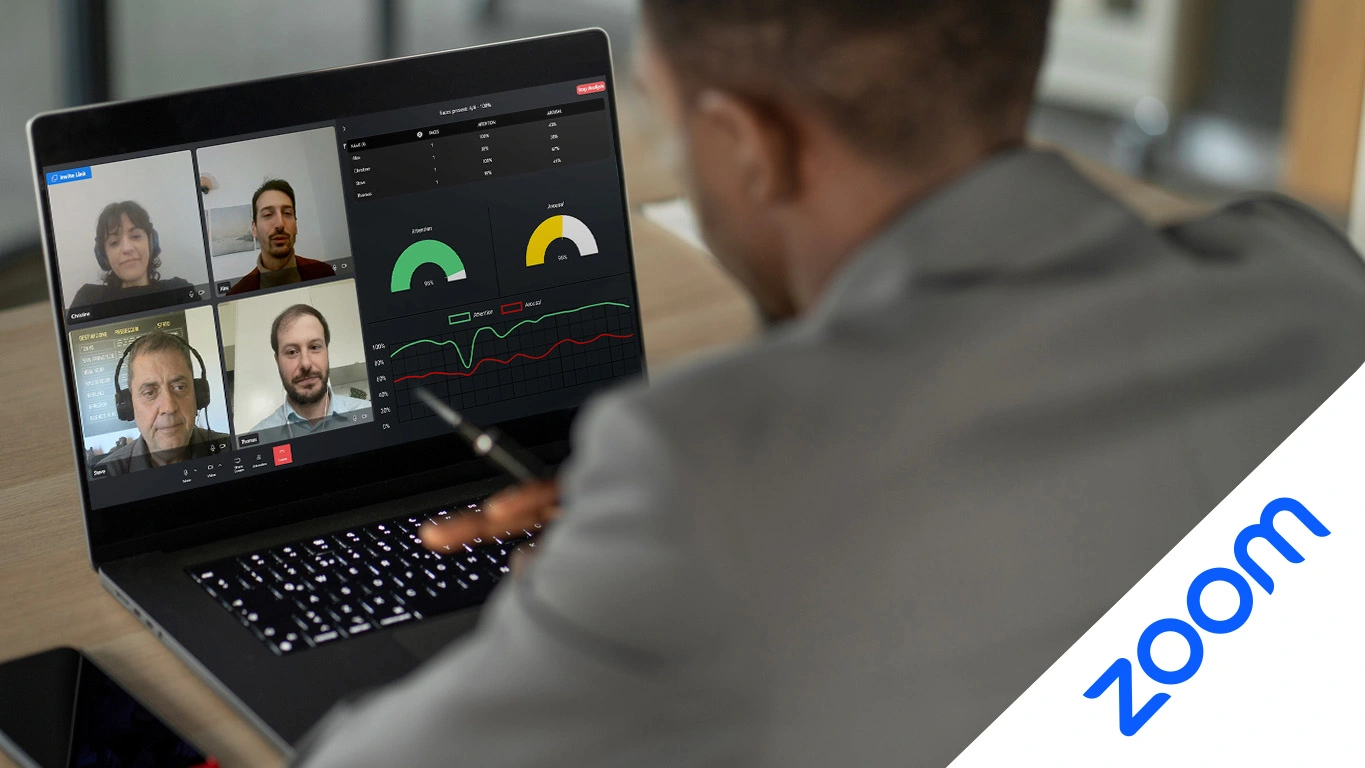 video conference zoom with facial emotion recognition