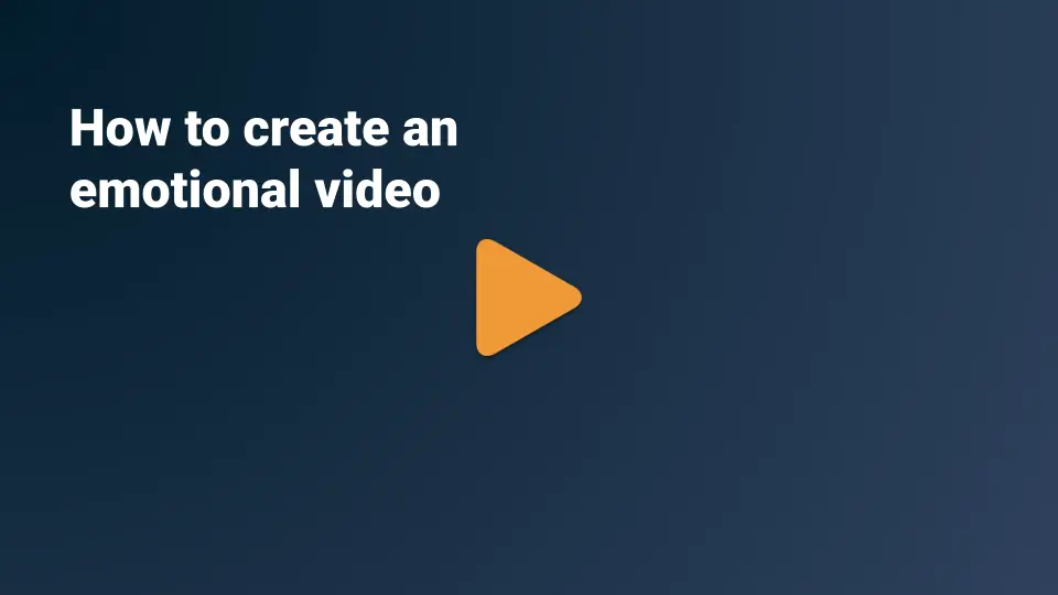 How to create an emotional video with MorphCast AI Media Platform