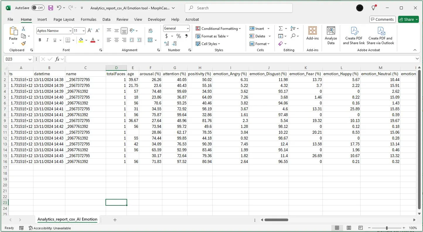 CSV data file example image